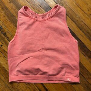 Women's Seamless Mesh Back Tank Bra - JoyLab Coral Pink XL